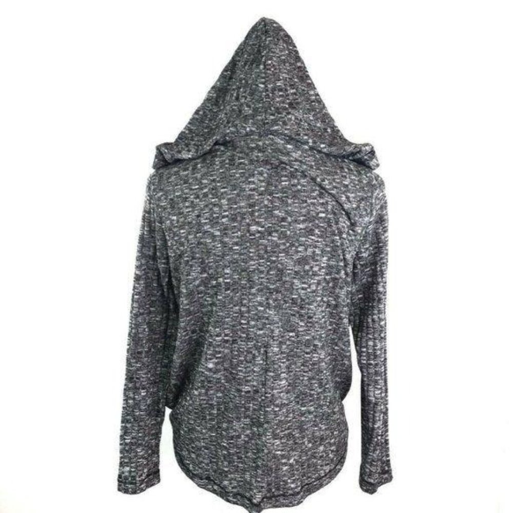 Juicy Couture Gray Hooded Faux Wrap Sweater - Picture 8 of 11